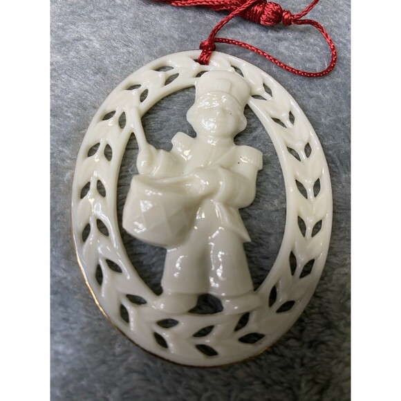 Lenox Drummer Boy Figurine 3" Christmas Ornament Vintage, Gold Trim - Picture 5 of 7